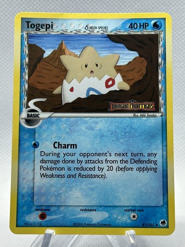 Togepi 41/101 Delta Species EX Dragon Frontiers Pokemon Vintage 2006