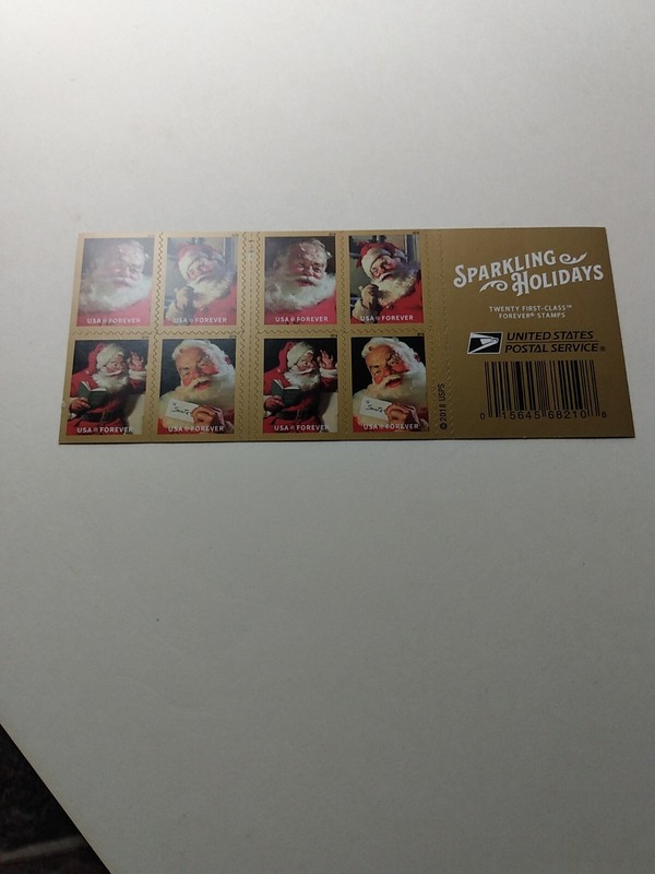 Us Stamp Booklet Sparkling Holidays Mnh