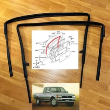 88-97 for Toyota Hilux LN85 Pickup Truck door window glass run channel felt seal
