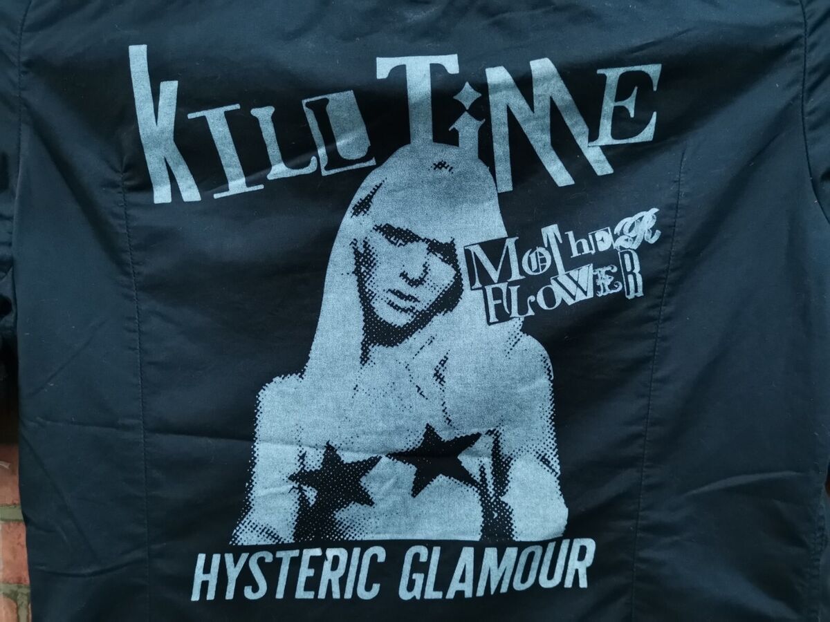 VINTAGE HYSTERIC GLAMOUR KILL TIME WOMEN BLACK BUTTON TOP T VINTAGE HYSTERIC GLAMOUR KILL TIME WOMEN BLACK BUTTON TOP T