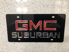 GMC Suburban License Plate, GM Official Licensed Product, Made In USA