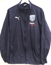 WEST BROM Football Jacket Puma Blue Full Zip Mens Medium M