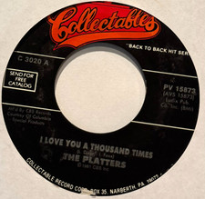 PLATTERS  45  I Love You A Thousand Times / With This  UNPLAYED MINT  RI