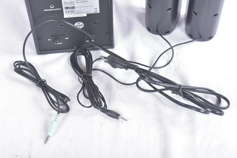 Hercules 2.1 Gloss Bluetooth Lautsprecher Subwoofer Boxen Anlage Schwarz PC Büro - Bild 4 von 4