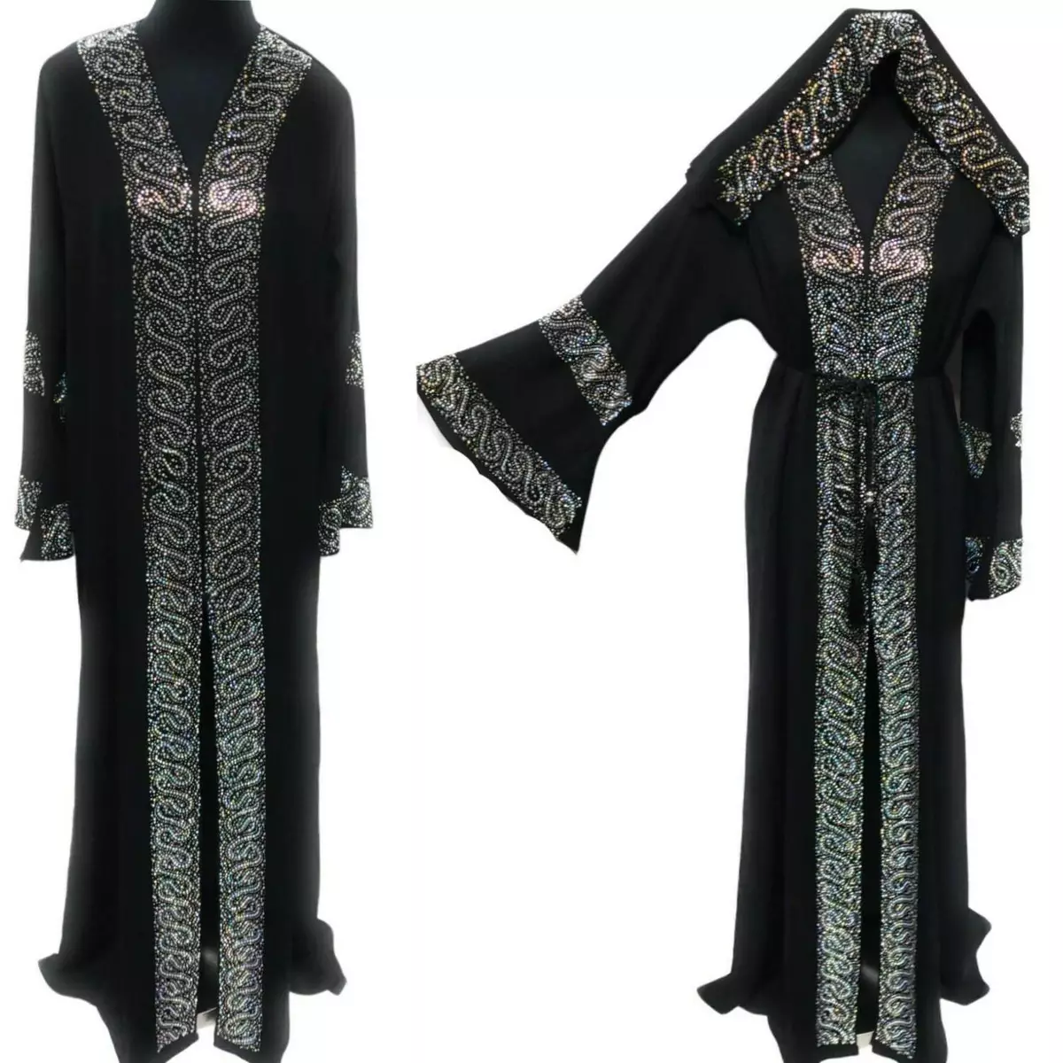 Stone work cheap abaya