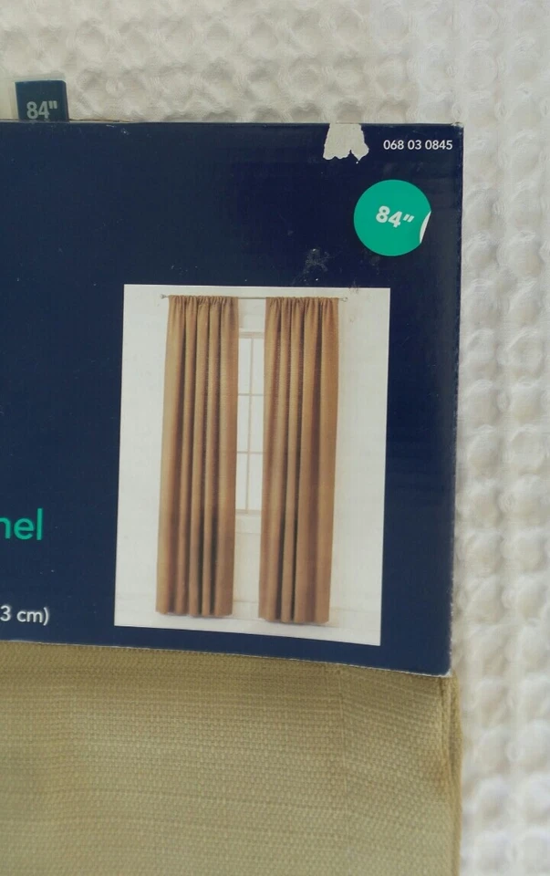 RE Room Essentials Curtain Drapery ONE PANEL Tan Chesapeake 42 wide x 84 long - Image 2 of 4