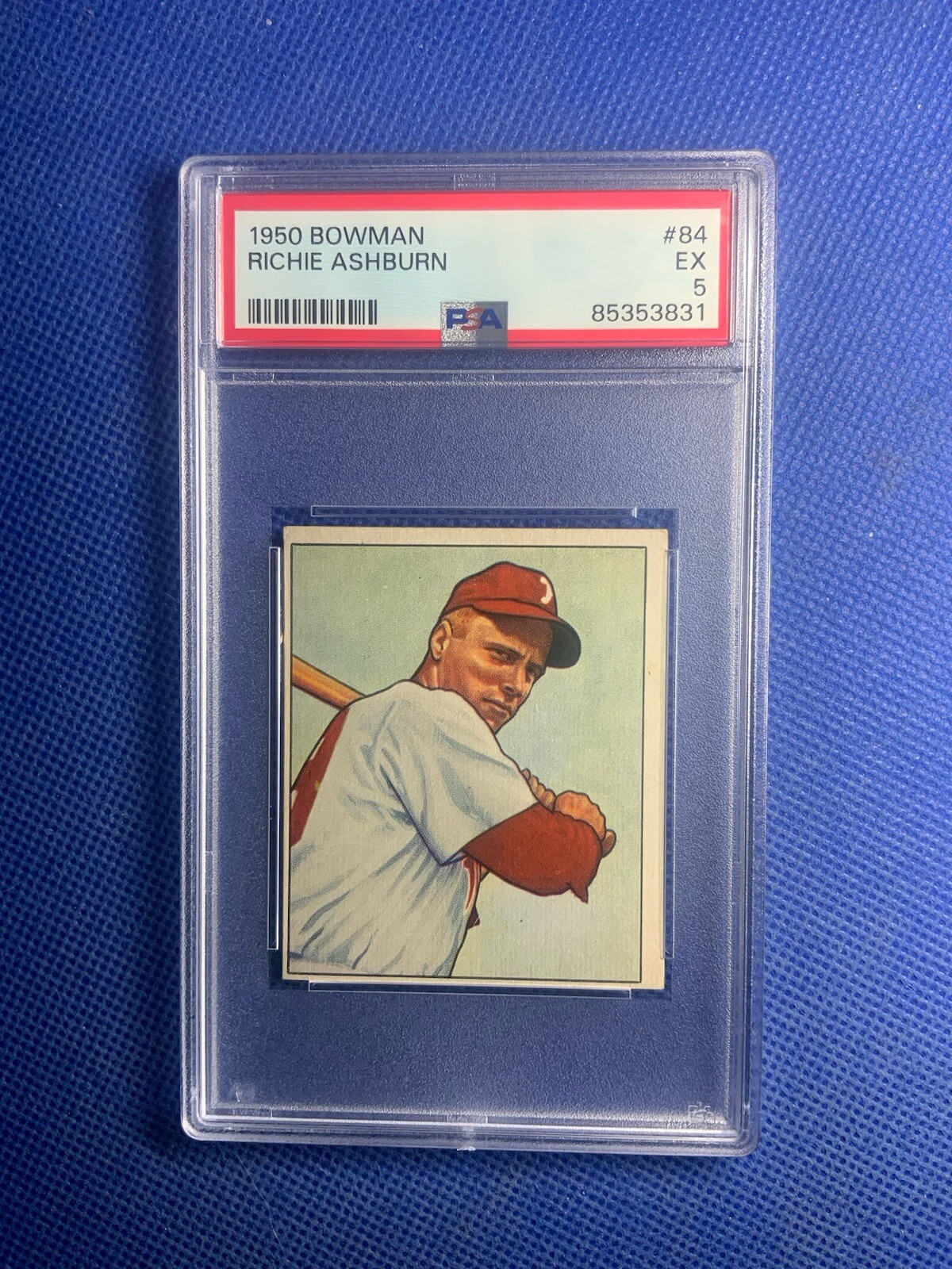 1950 BOWMAN #84 RICHIE ASHBURN HOF PSA 5*** Just Graded***