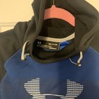 Under Armour Cold Gear Fitted  Woman’s Size S Blue Black Hoodie