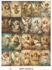 BABY ANGELS - COMPLETE SHEET OF 20 STICKERS