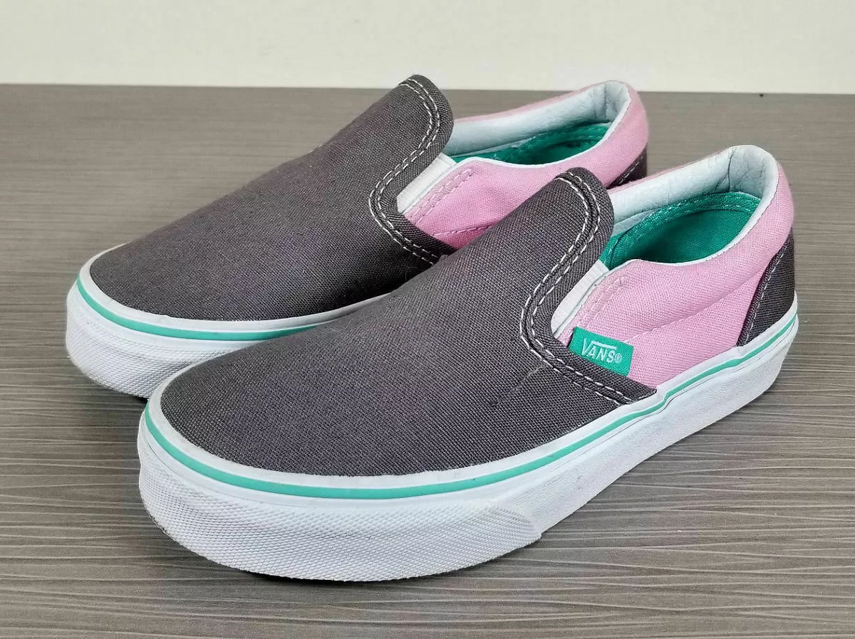 Vans Classic Slip on Shoes Pop Rabbit Prism Pink Toddler Size 13.5 31