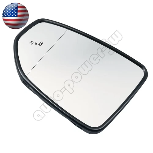 Left Driver Side Mirror Glass Heated W/Blind Spot Fit ES350 ES300h ES250 2019-25
