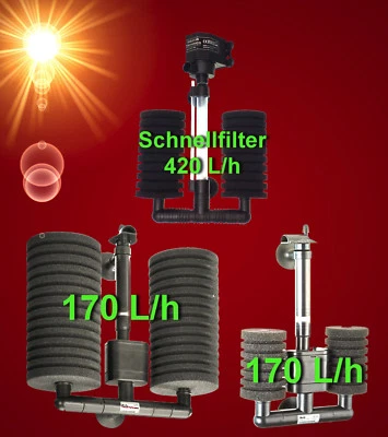 diverse ❤️ MOTOR SCHWAMMFILTER ❤️ Innenfilter Pumpe Aquarium Zubehör Garnelen