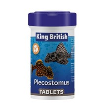 King British Plecostomus Tablet Food Pleco Plecs Bottom Feeders Tropical
