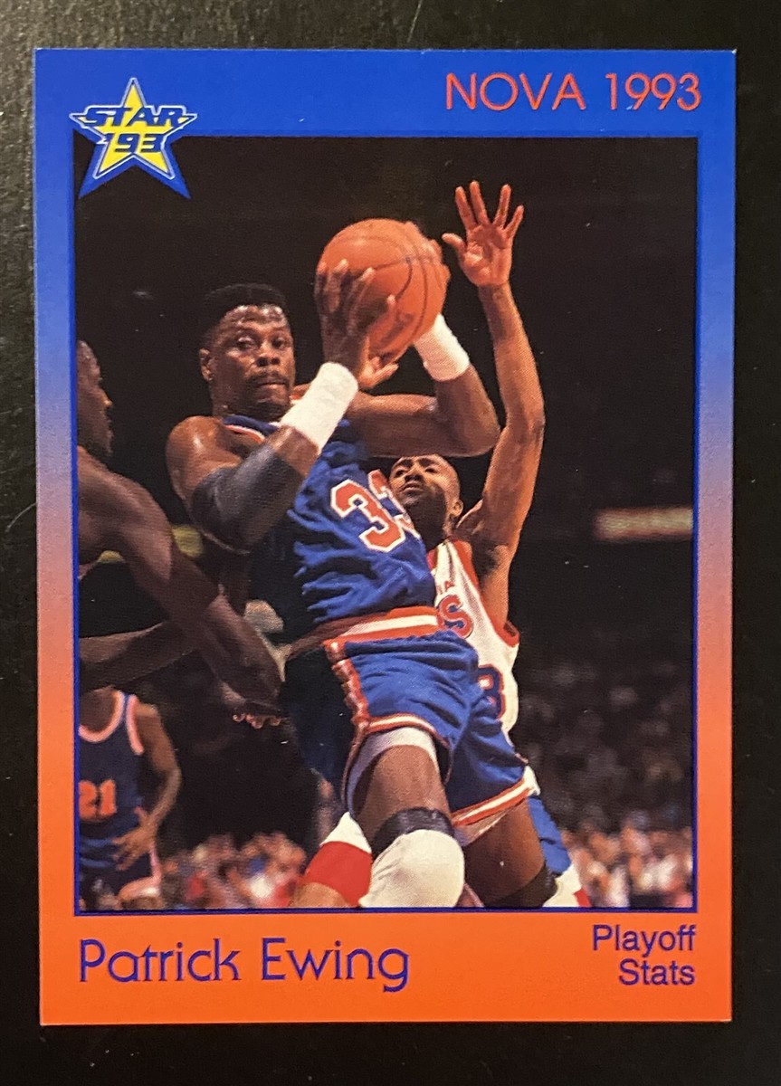 Patrick Ewing 1993 Star Company Nova Playoff Stats #49 /500