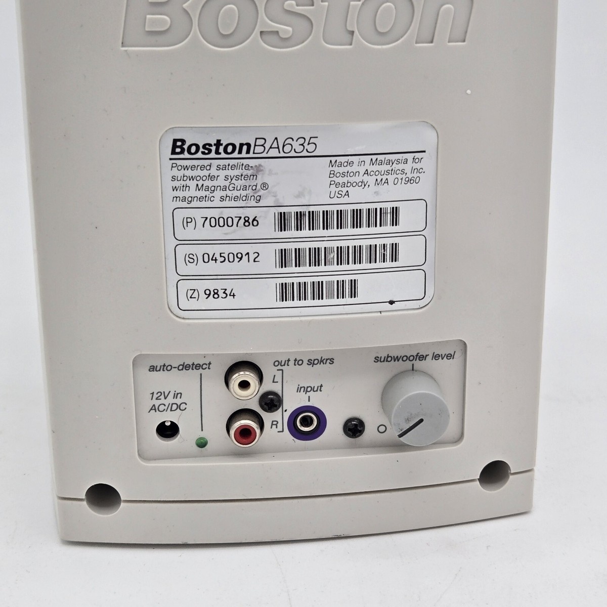 Boston Acoustics BA635 Powered Sub - Subwoofer Only -White | eBay