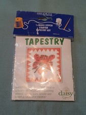 Kit de tapisserie de démarrage Stitch & Sew petit point de croix 1/2 design tigre BNIP