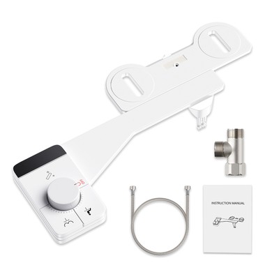 Bidet Fresh Water Spray Kit Non Electric Toilet Seat Attachment Cold Wash --