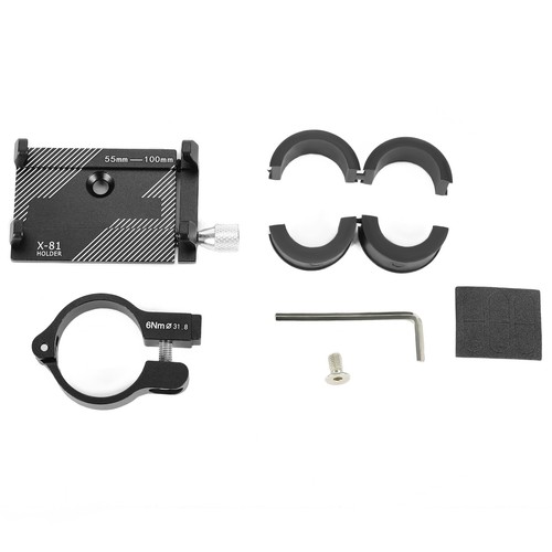 Black Aluminum Motorcycle Bike Bicycle Holder Mount Handlebar For Cell Phone GPS - Photo 15 sur 20