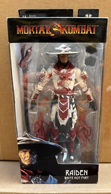 McFarlane Toys, RAIDEN, Bloody White Hot Fury Skin, Mortal Kombat, NIB