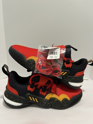 Adidas Trae Young 1 Atlanta Hawks Men Basketball Red Black Sneaker Trainer Sz 10