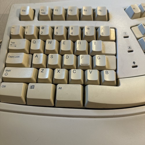 Vintage Microsoft 58221 Ergonomic PS/2 First Generation Natural Keyboard - Picture 2 of 7