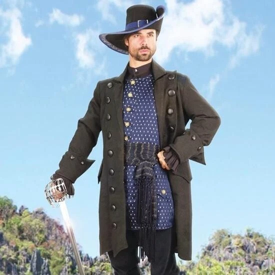 Blackbeard s Pirate Coat Jacket Perfect for Stage Costume or LARP