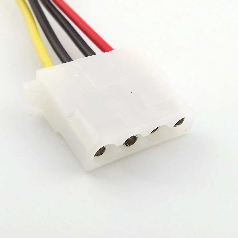 10x IDE Female 4Pin Molex to SATA Female 15Pin 90°Angled HDD Power Adapter Cable - Image 4 of 4