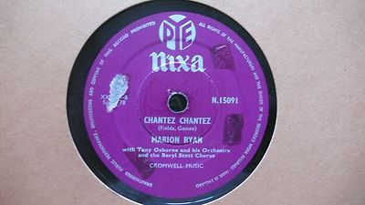 Marion Ryan, Mr. Wonderful, Chantez Chantez, 78er, 10'', tolle Stimme tolles Lied