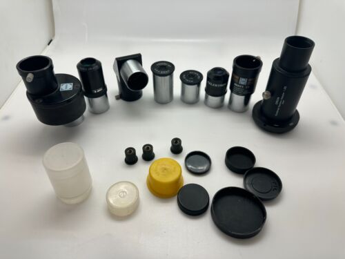 Lot of Telescope Lens' Eyepiece Camera Adapter AS IS Parks Criterion Celestron - Foto 1 di 21