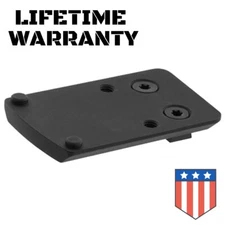 RMR Mount Super Slim for Glock Double Stack Rear Sight Dovetail 0.157" Saddle