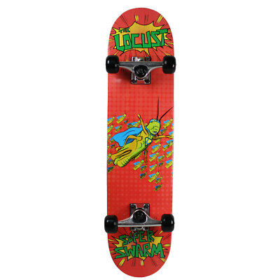 KROWN Skateboard SUPER BUG SERIES Youth THE LOCUST Red 7.25''