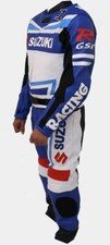 Suzuki GSXR Herren Motorrad Lederkombi Jacke Hose Racer Rüstungsschutz