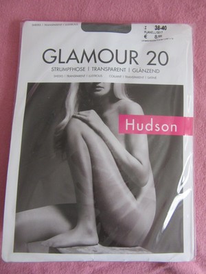 Hudson Glamour 20 Strumpfhose transparent glänzend GR 38 -40 Flanell Neu