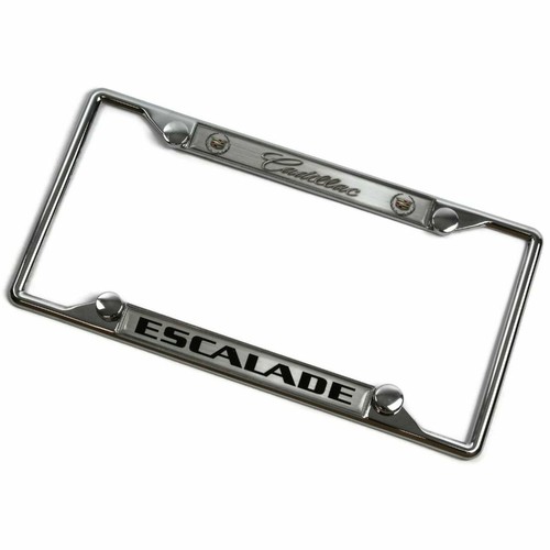 Cadillac Escalade Metal Chrome License Plate Frame eBay
