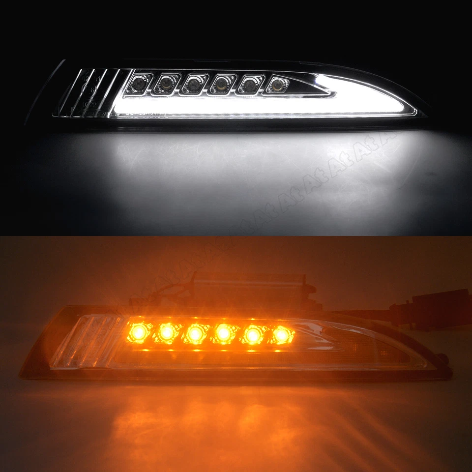 Espada alerón LED labio del alerón delantero intermitente lateral para VW Scirocco 3 tipo 2008-13 - Imagen 2 de 4