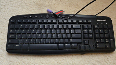 Microsoft RT2300 Wired PS/2 Computer Keyboard Multimedia