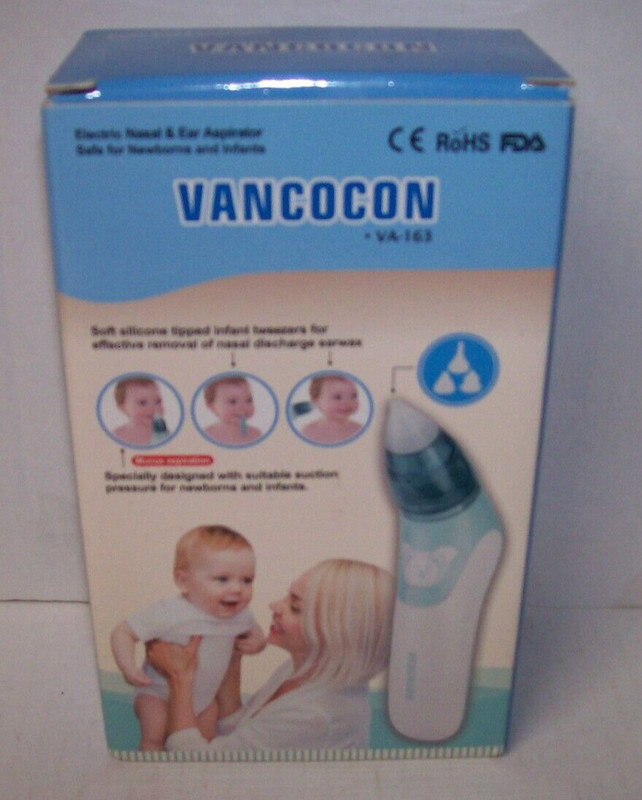 Vancocon Nasal and Ear Aspirator for Newborns and Infants Model VA-163 NEW