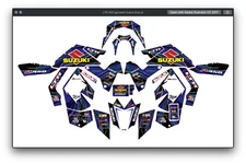 Fits Suzuki LTR450R GRAPHIC KIT STIKERS DECAL kit LTR 450r all years racing