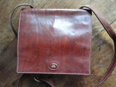 The Bridge Schultertasche  Leder dunkelbraun, klassische Form