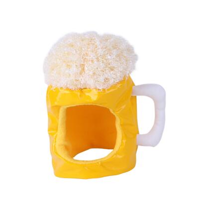 Haustiere lustige Kopfbedeckung Fotografie Requisite warm süß kreativ Anzieh Kopfschmuck Bier