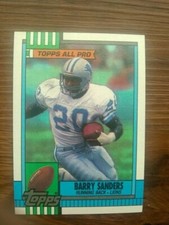 Barry Sanders 1990 Topps All Pro Card 352