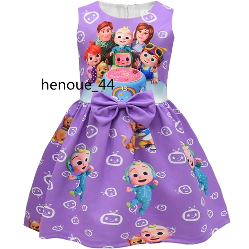 minnie stitch Cartoon Bowknot Dress Skirt Princess Party Birthday Fancy girl - Picture 5 of 69