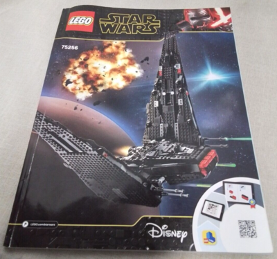 専、用 LEGO Star Wars: Kylo Ren's Shuttle (75256) Incomplete W/ Manual