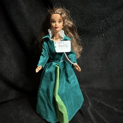 Disney Princess Belle Fashion Doll 11in 1997 Green Dress Removable Outfit