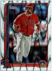 2025 Topps Chrome Mike Trout (Angels) Ray Wave Refractor Card No. 100