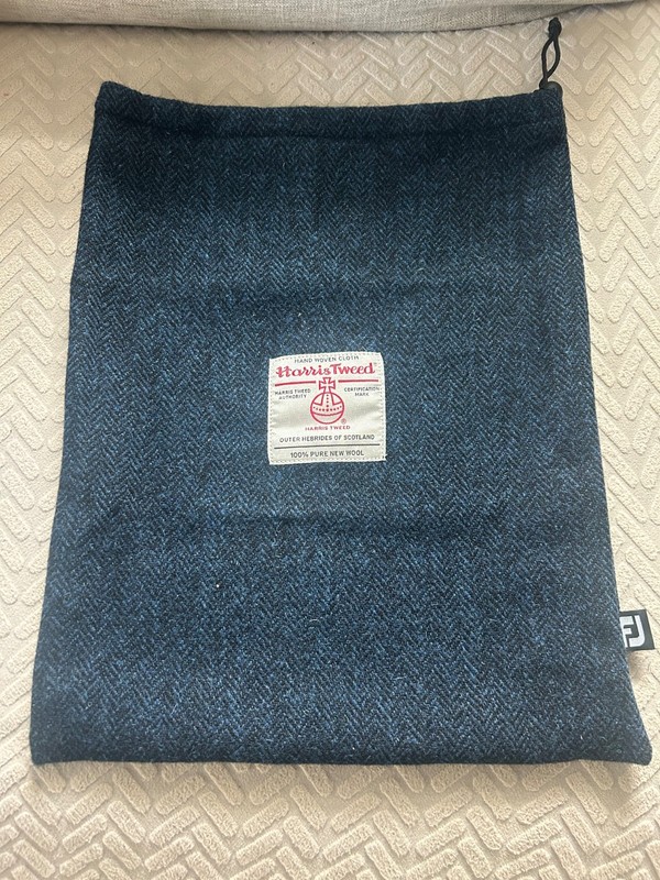 Harris Tweed Footjoy Golf Shoe Bag 100% Wool Handwoven