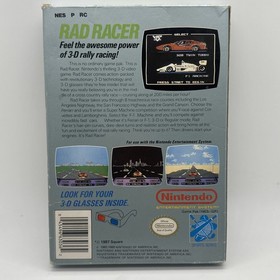 Rad Racer 1 & 2 Nintendo Entertainment System NES with Original Boxes NO MANUALS