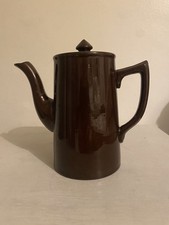 Vintage SADLER Chocolate ‘Brown Betty’ style Coffee Pot 