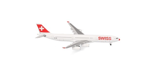 Herpa 538183 - 1/500 Swiss International Air Lines Airbus A340-300 "LxAirDeer"