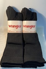 Wrangler Mens Ultra Dri Seamless Toe Western Boot Socks 4 Pair Large Color Black